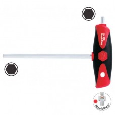 Wiha Hex Driver with ComfortGrip - With MagicRing® and Side Blade - 5.0 mm - 26137